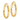 10K Gold Diamond-Cut Hoop Earrings - Trendy 27mm Statement Jewelry - Image 2