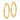 10K Gold Diamond-Cut Hoop Earrings - 38mm Trendy Statement Jewelry - Image 2