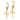 10k Gold Polished Cross Earrings for a Chic Statement - Image 2