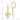 10K Gold Fleur-de-Lis Leverback Earrings for Effortless Elegance - Image 3