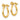 10k Gold Shackle Link Screw Post Earrings for a Bold Statement - Image 2