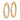10k Tri-Color Twisted Hoop Earrings for Effortless Style - Image 2