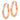 10k Rose Gold Square Tube Hoop Earrings - Lightweight Modern Style - Image 2