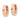 10k Rose Gold Round Hinged Hoop Earrings for Effortless Chic - Image 2