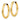 10k Gold Polished Tube Hoop Earrings - Modern Endless Design - Image 2
