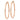 10K Rose Gold Diamond-Cut Tube Hoop Earrings - Lightweight & Stylish - Image 2