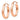 10k Rose Gold Polished Oval Tube Hoop Earrings - Image 2