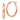 10k Rose Gold Oval Hoop Earrings - Polished Chic for Everyday Glam - Image 1