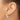 10k White Gold 4mm Round Hoop Earrings for Effortless Everyday Style - Image 3