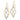 10K Two-Tone Twisted Dangle Earrings for Effortless Style - Image 2