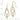 10K Two-Tone Twisted Dangle Earrings for Effortless Style - Image 3