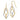 10K Two-Tone Twisted Dangle Earrings for Effortless Style - Image 1
