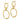 10k Yellow Gold Classic Hoop Earrings - Image 2