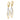 10k Two-Tone Diamond-Cut Leverback Earrings for Effortless Style - Image 2