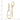 10k Two-Tone Teardrop Leverback Earrings for Effortless Elegance - Image 3