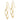 10k Gold Twisted Dangle Earrings for Effortless Everyday Style - Image 2
