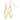 10k Gold Twisted Dangle Earrings for Effortless Everyday Style - Image 1
