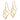 10k Gold Twisted Dangle Earrings - Polished Modern Style - Image 2