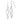 10k White Gold Twisted Dangle Earrings for Effortless Style - Image 1