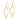 10k Gold Twisted Oblong Dangle Earrings for a Chic Look - Image 2