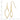 10k Gold Twisted Oblong Dangle Earrings for a Chic Look - Image 4