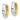 10k Two-Tone Gold Hinged Hoop Earrings for Effortless Style - Image 2