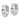 10k White Gold Round Hinged Hoops for Effortless Everyday Style - Image 2
