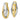 10k Two-Tone Oval Hoop Earrings for Effortless Everyday Style - Image 2