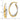 10k Two-Tone Oval Hoop Earrings for Effortless Everyday Style - Image 4