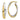 10k Two-Tone Oval Hoop Earrings for Effortless Everyday Style - Image 1