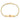 10k Yellow Gold Red Enamel Figaro ID Bracelet with Diamond Accents - Image 4