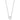 10k White Gold Diamond Open Circle Pendant Necklace - Image 2