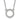 10k White Gold Diamond Open Circle Pendant Necklace - Image 1