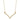 10k Gold V Pendant Necklace for Effortless Style - Image 1