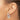 10k White Gold Polished Square Tube Hoop Earrings - Image 3