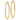 10k Gold Polished Round Endless Hoop Earrings - Image 2
