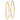 10k Gold Polished Round Endless Hoop Earrings - 40mm - Image 2