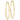 10k Gold Polished Round Endless Hoop Earrings - Image 2