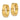 10k Yellow Gold Square Hoop Earrings for Effortless Style - Image 2