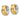 10k Two-Tone Gold Hinged Hoop Earrings for Effortless Style - Image 2