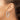 10k White Gold Polished Square Tube Hoop Earrings - Image 3