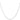 14K White Gold 22-Inch Cable Rope Chain with Spring Ring Clasp - Image 2