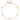 14k Gold Diamond-Cut Beaded 5-Station Anklet with Extender - Image 5