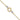 14k Two-Tone Beaded Anklet with Dangle Extender - Image 1