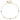 14k Two-Tone Beaded Anklet with Textured and Mirror Finish, 10-Inch Total Length - Image 3