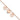14k Rose Gold Heart Dangle Anklet with Extender - 10 Inch Total Length - Image 1