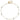 14K Two-tone Chain and Wavy Circles 6-Station 9 inch Plus 1 inch Extender - Total 10 inch Anklet - Image 4
