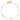 14K Two-Tone Twist Anklet with 5 Stations and Extender, 10 Inches - Image 4