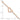 14k Rose Gold Twisted Heart Double Strand Anklet with Extender - Image 4