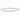 14k Rose Gold Diamond-cut Open Heart and Rope Chain 10 inch Anklet - Image 1